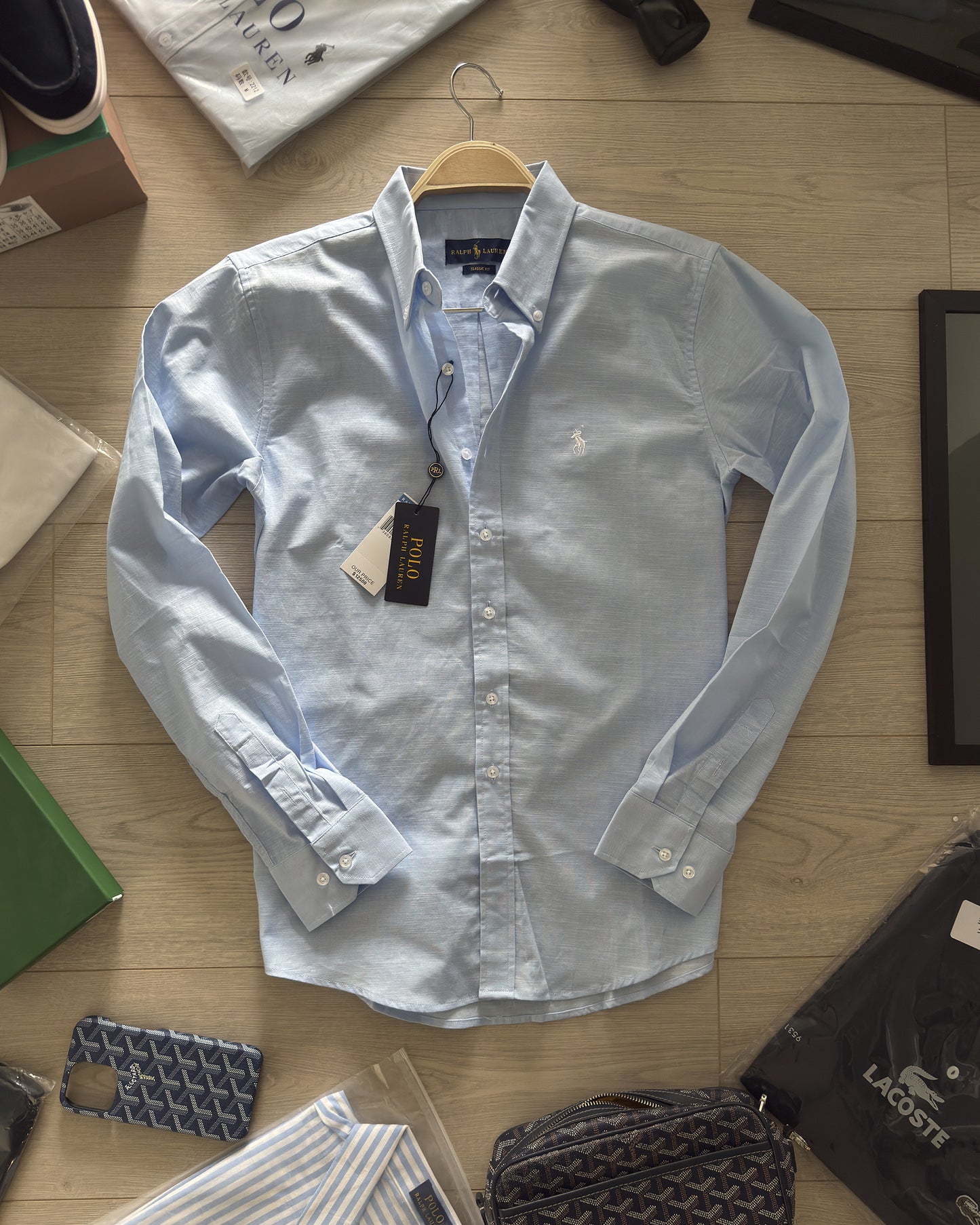 Light Blue Piqué Polo Shirt