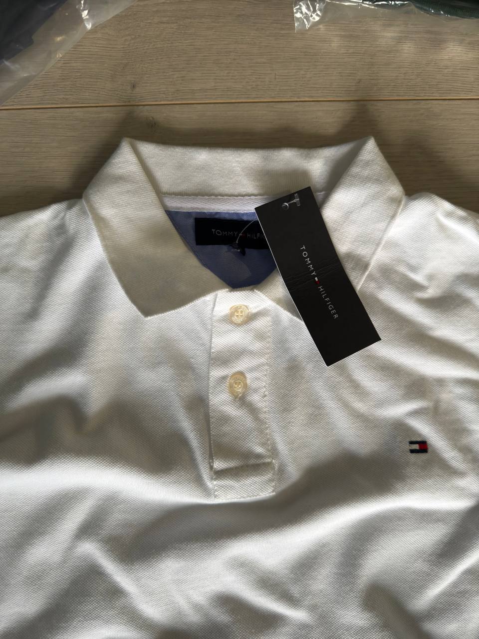 Tommy Hilfiger Classic Polo — White & Navy