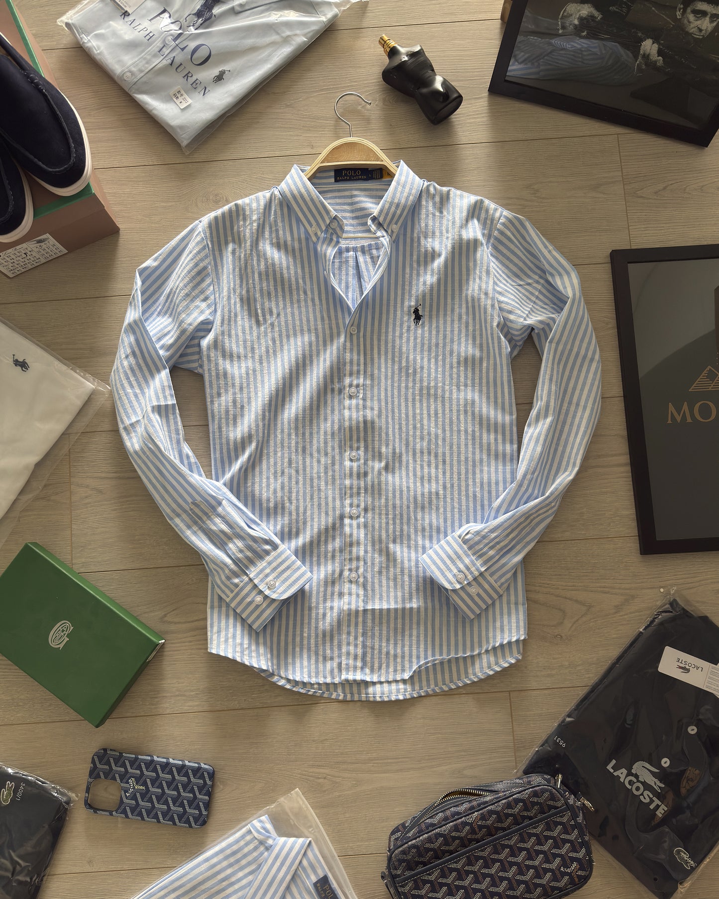 Striped Piqué Polo Shirt