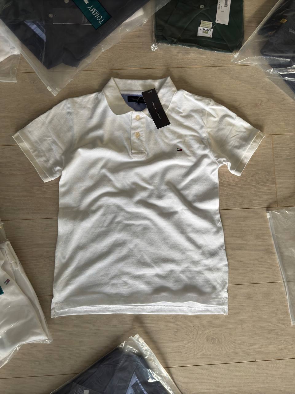 Tommy Hilfiger Classic Polo — White & Navy